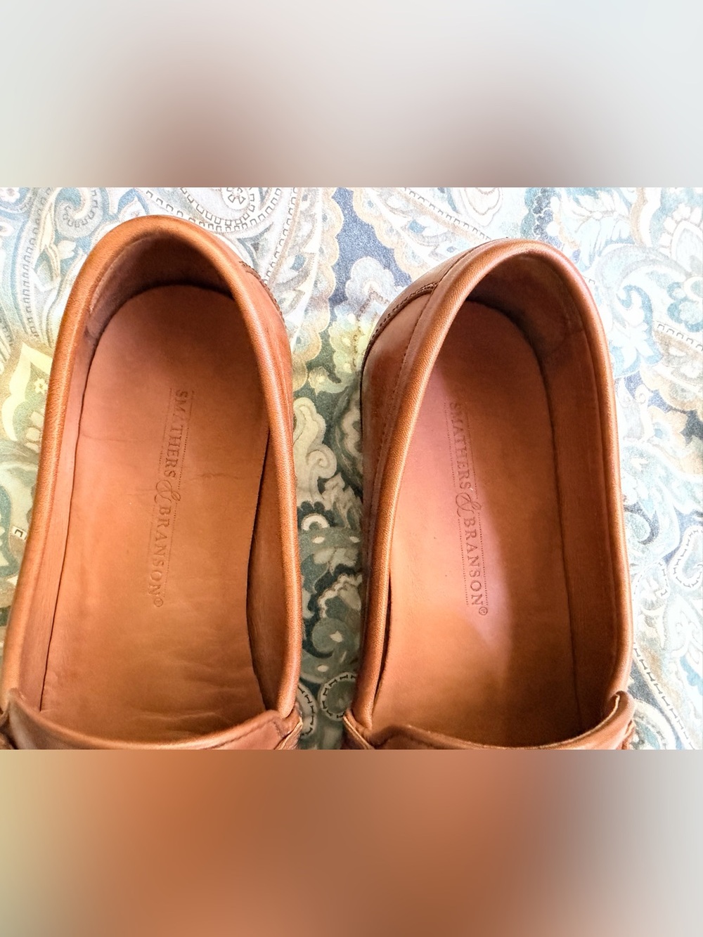 Smathers & Branson Darcy Stripe Downing Bit Chestnut Brown Leather Loafers Sz 11 - Picture 6 of 11